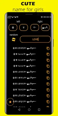 nickname - name generator android App screenshot 2